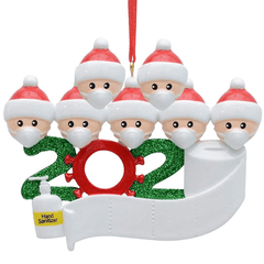 Adornos navideños con forma de figura de Papá Noel, muñeco de nieve, árbol de Navidad, regalo de Acción de Gracias, decoración del hogar, 2020