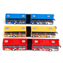 Autobús lanzadera para bebés azul/rojo/verde 1:64 de 18 cm, modelo de vehículo fundido a presión, juguete para niños