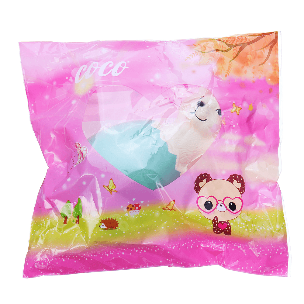 Œuf de lapin squishy de 13 cm avec sac fantaisie, jouet à presser, cadeau de Noël