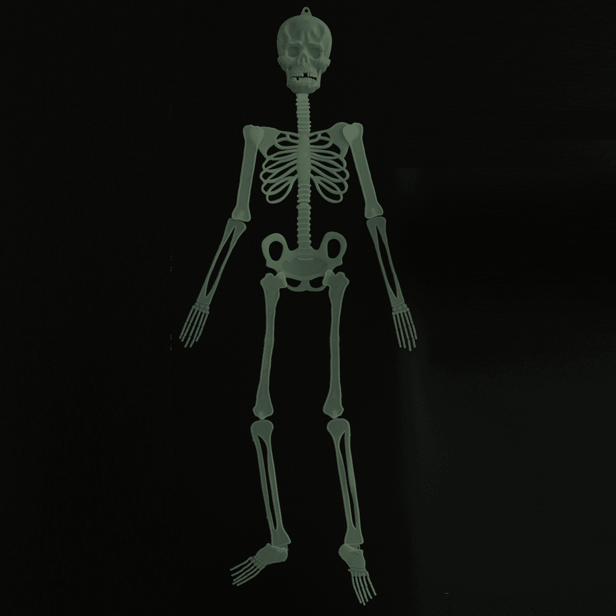 32/90/150CM Halloween Luminous Skeleton 360° Rotatable Joint with Light Effect Toy for Halloween Horror Props House Decoration