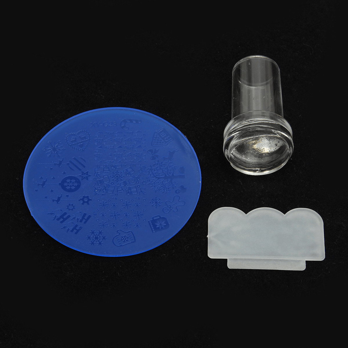 3Pcs DIY Nail Art Stamp Stencil Stamper Set Scraper Design Stamping Template Image Printer Plate Kit