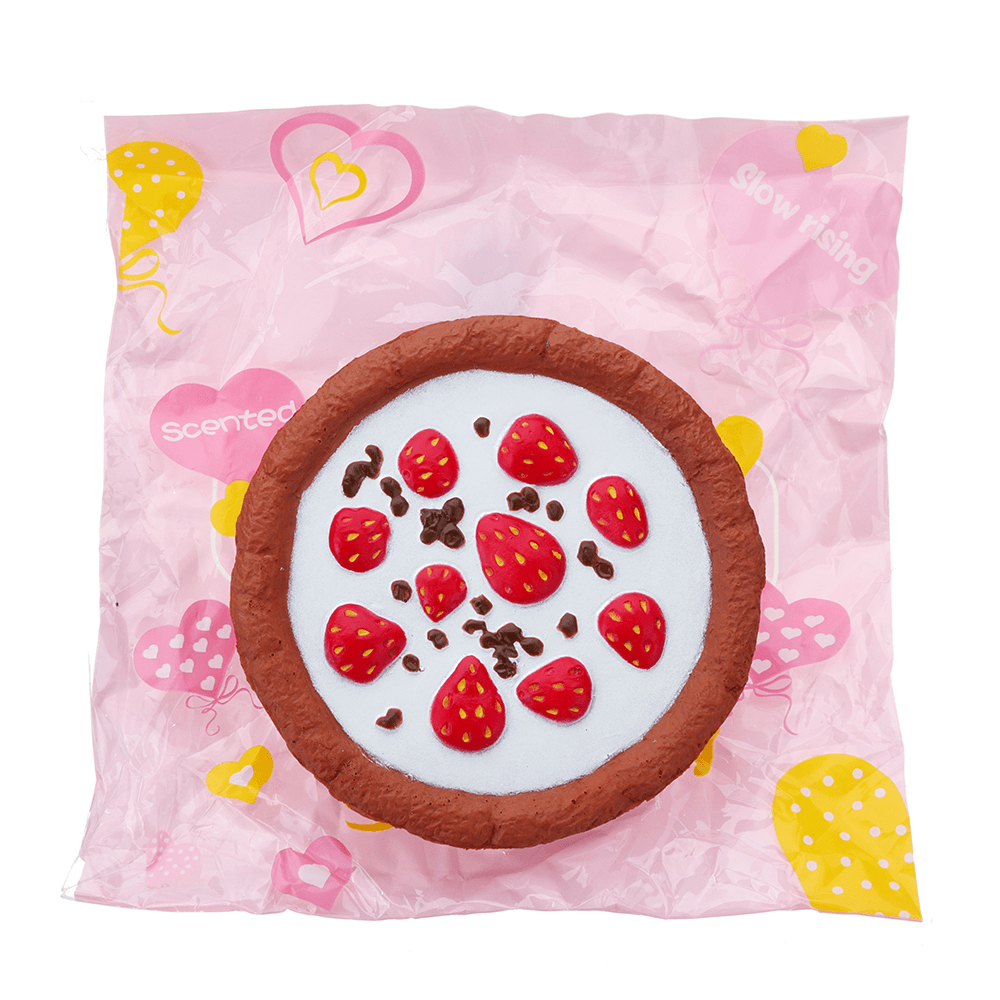 Gâteau au chocolat et aux fraises Squishy 12*4CM Slow Rising avec emballage Collection Cadeau Peluche