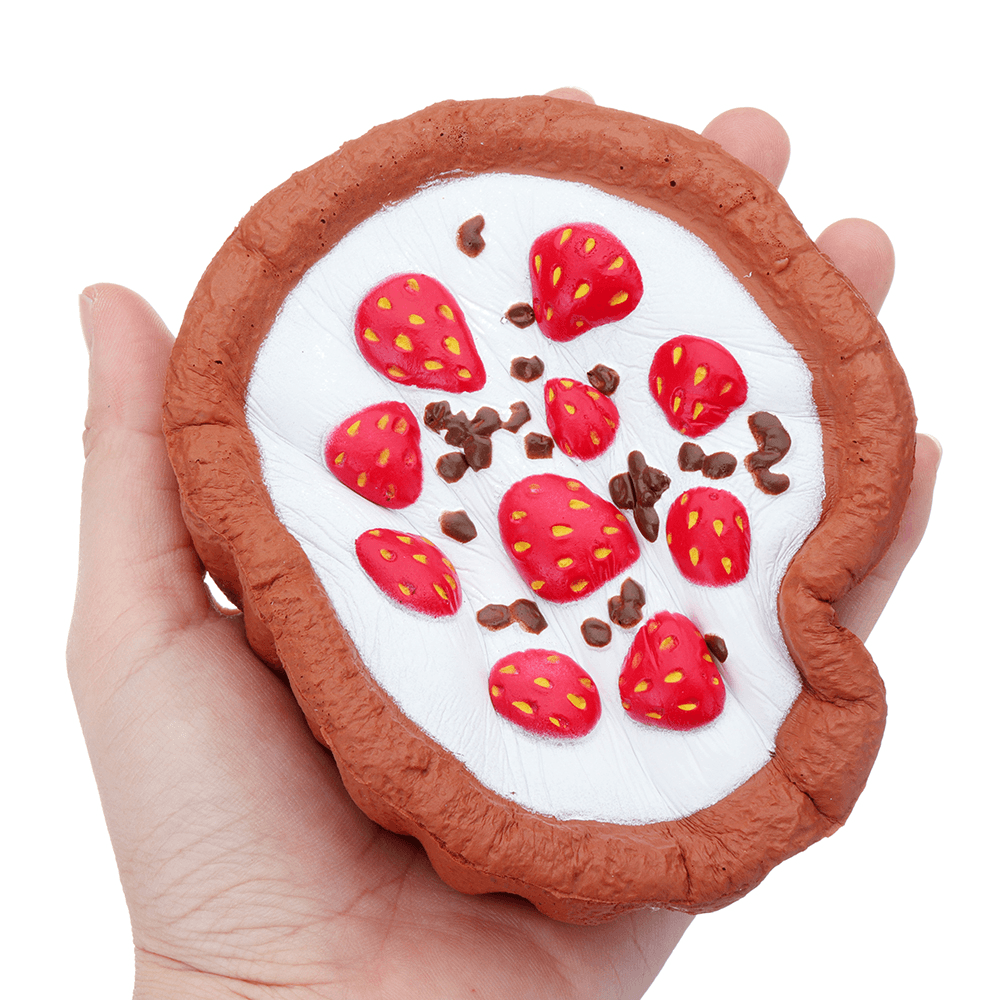 Gâteau au chocolat et aux fraises Squishy 12*4CM Slow Rising avec emballage Collection Cadeau Peluche