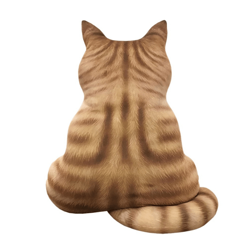 Coussin de siège en peluche pour canapé, jouet en peluche doux, chat mignon de 43 cm, cadeau d'anniversaire pour chambre de garçons ou de filles