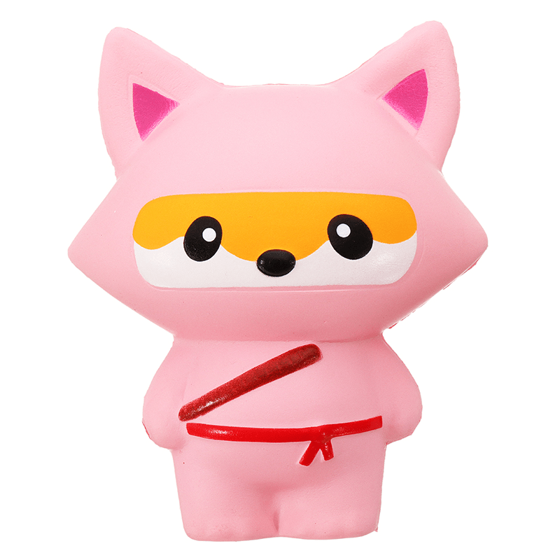 Jouet Jumbo Squishy Ninja Cat Fox Panda parfumé de 14 cm qui monte très lentement pour enfants