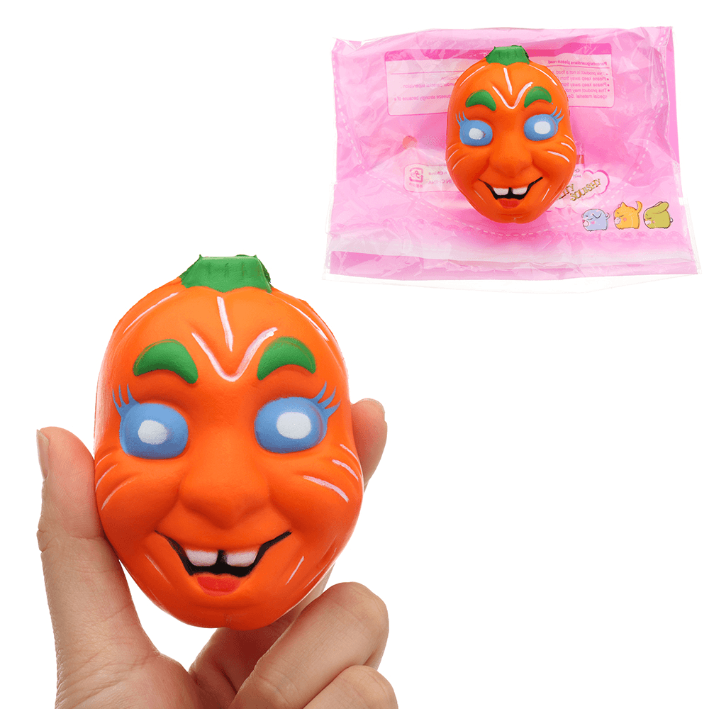 Halloween Pumpkin Squishy 7.5*9.5CM Slow Rising with Packaging Collection Gift Soft Toy