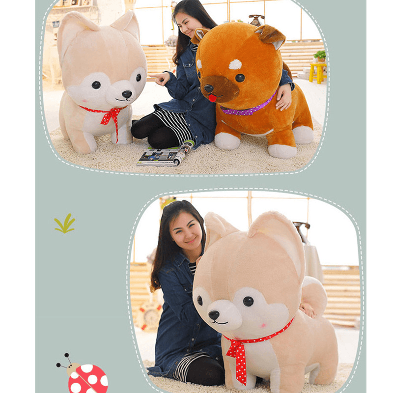 40CM Creative Simulation Super Cute Little Amuse Firewood Dog Plush Toys Baby Children Birthday Gift