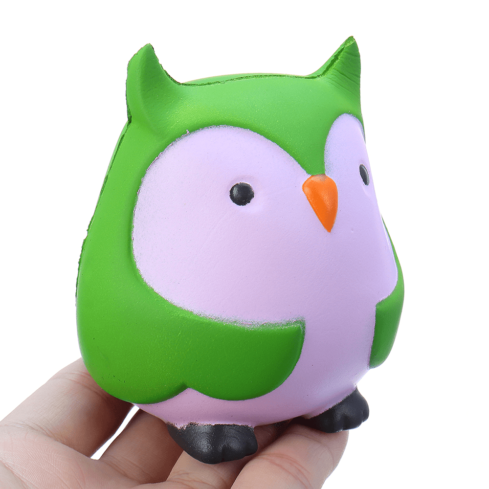 9Cm Soft Squishy Blue Owl Scented Slow Rising Toy with Packaging Stress Relief