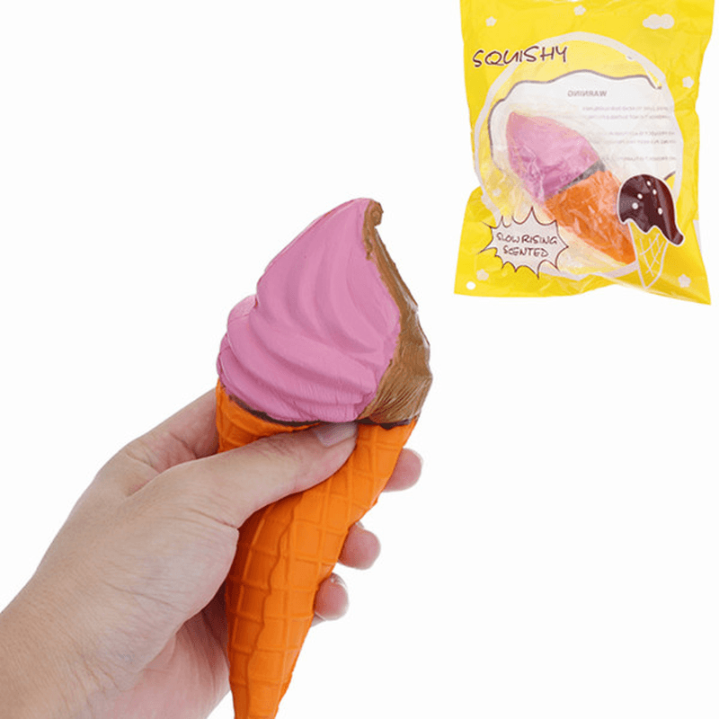 Jouet à glace squishy à montée lente de 18 cm avec un parfum sucré et un emballage d'origine