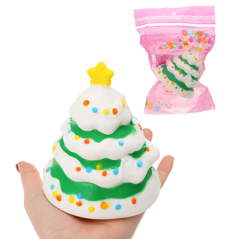 Modelo de fruta de árbol de Navidad Colección de squishy para niños Regalo Decoración Juguete Embalaje original