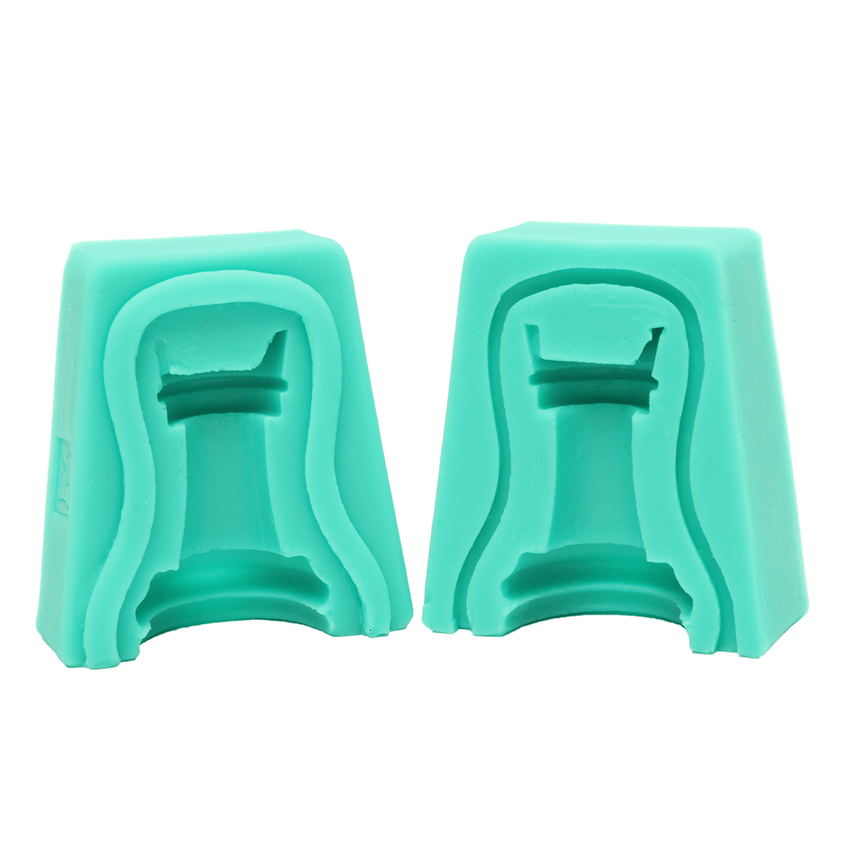 Lot de 6 moules à gâteaux fondants en silicone 3D en forme d'échecs internationaux, pour chocolat, cupcakes, bonbons, savon