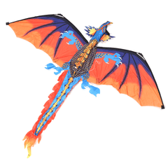 Cerf-volant dragon classique mignon de 55 pouces 140 cm x 120 cm cerf-volant à ligne unique avec queue