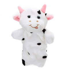 Marionetas de mano de vaca de peluche de 27 cm, juguetes clásicos para niños