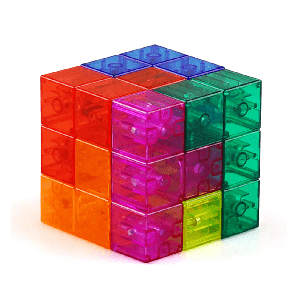 Cubo Luban Cubo Bloques de construcción magnéticos Tetris Inteligencia tridimensional Juguetes educativos para niños