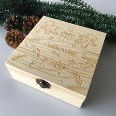 Christmas Ornament Wooden Gift Box Toys