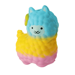 Colorful Alpacas Squishy 18*14CM Slow Rising Collection Gift Soft Toy