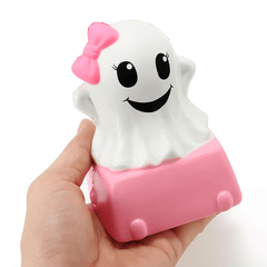 Connie Squishy Ghost Cake Humbo 12Cm Slow Rising with Packaging Halloween Decor Collection Gift Toy