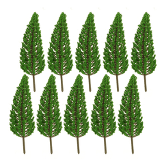 Lot de 10 mini arbres artificiels en pin de 3,5 cm/6,5 cm/9,5 cm/13 cm, décorations de fête pour la maison et le bureau