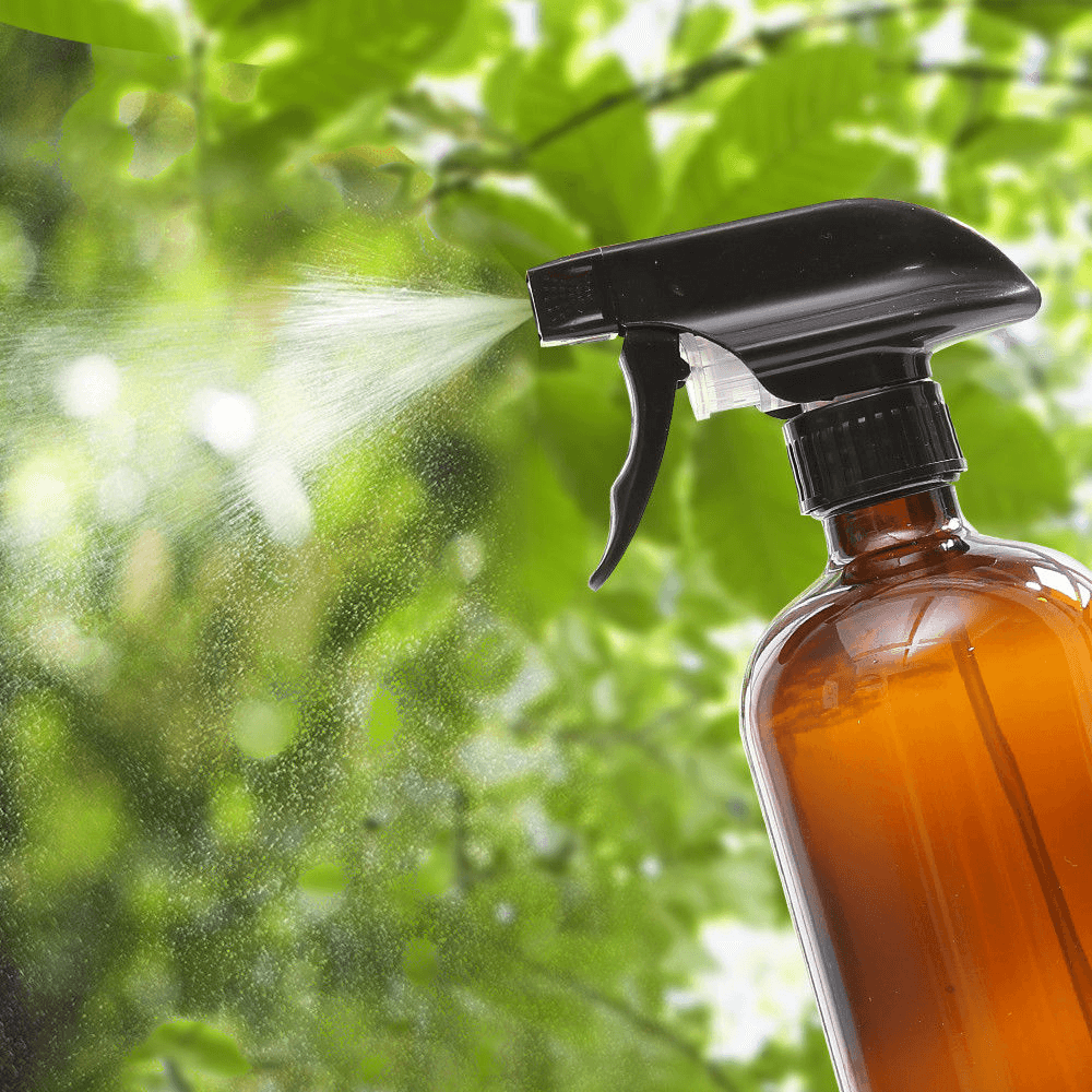 Bouteilles rechargeables en verre ambré de 500 ml avec pulvérisateur d'eau