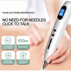 Stylo d'acupuncture avec affichage numérique Appareil de stimulation musculaire pour points d'acupuncture électrique Équipement de massage Soins de santé