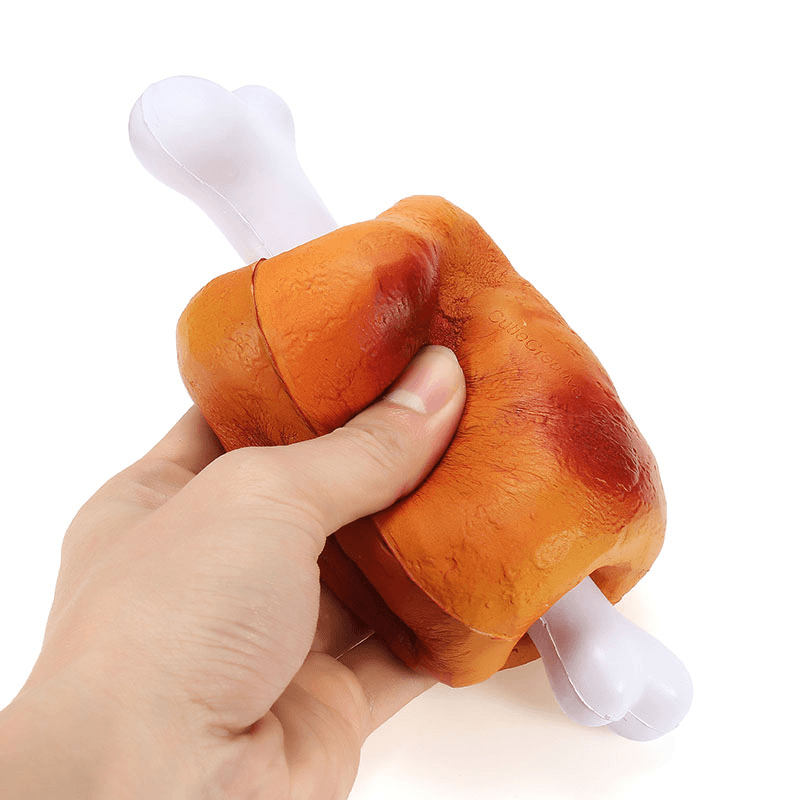 Squishy Ham avec os de viande 19 cm à montée lente Emballage d'origine Collection Cadeau Décor Jouet