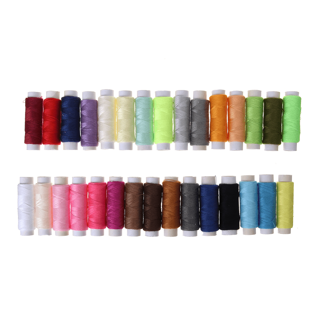 100PCS Sewing Kit Thread Roll Scissor Tape Pin Thimble Hand Sewing Needle Set