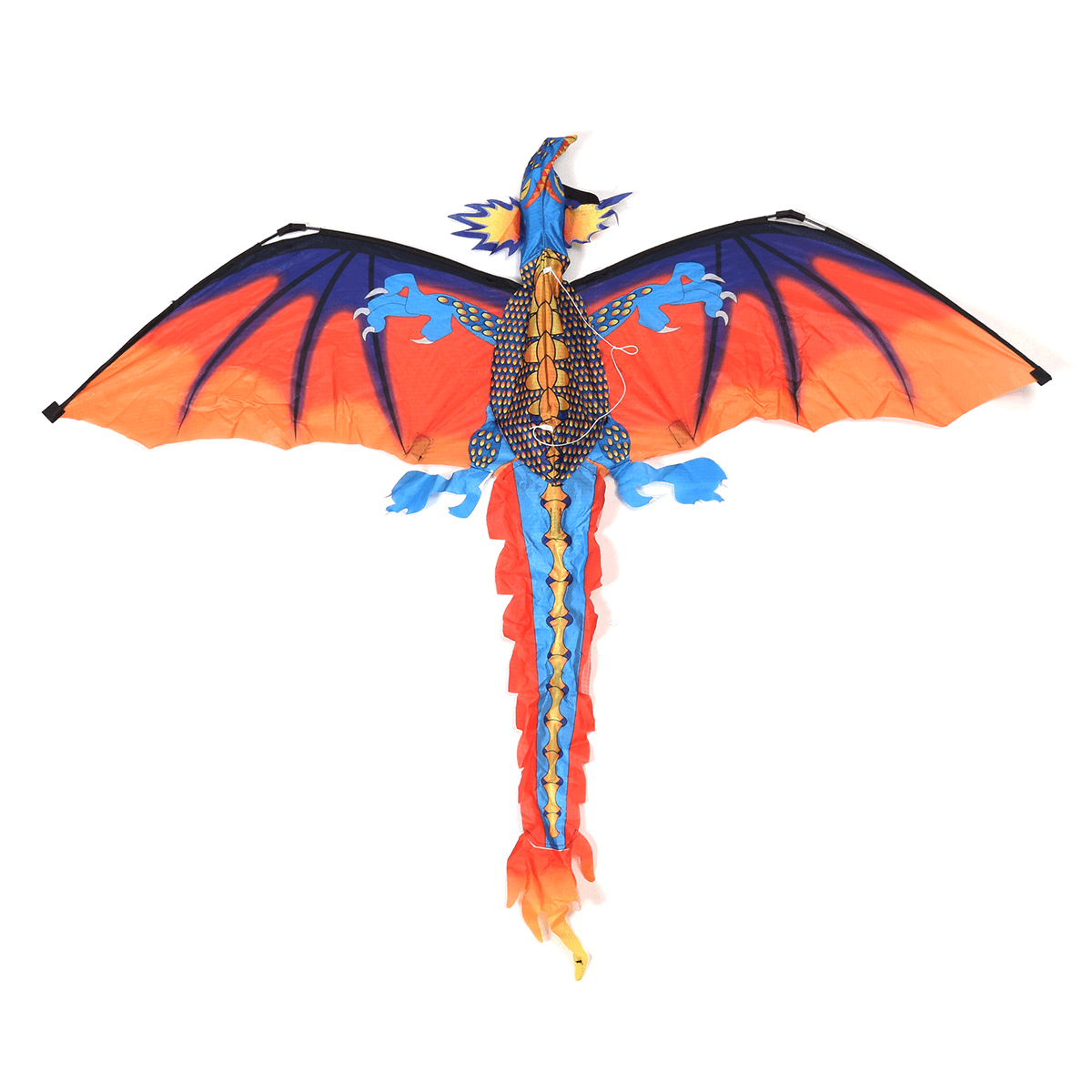 Cerf-volant dragon classique mignon de 55 pouces 140 cm x 120 cm cerf-volant à ligne unique avec queue