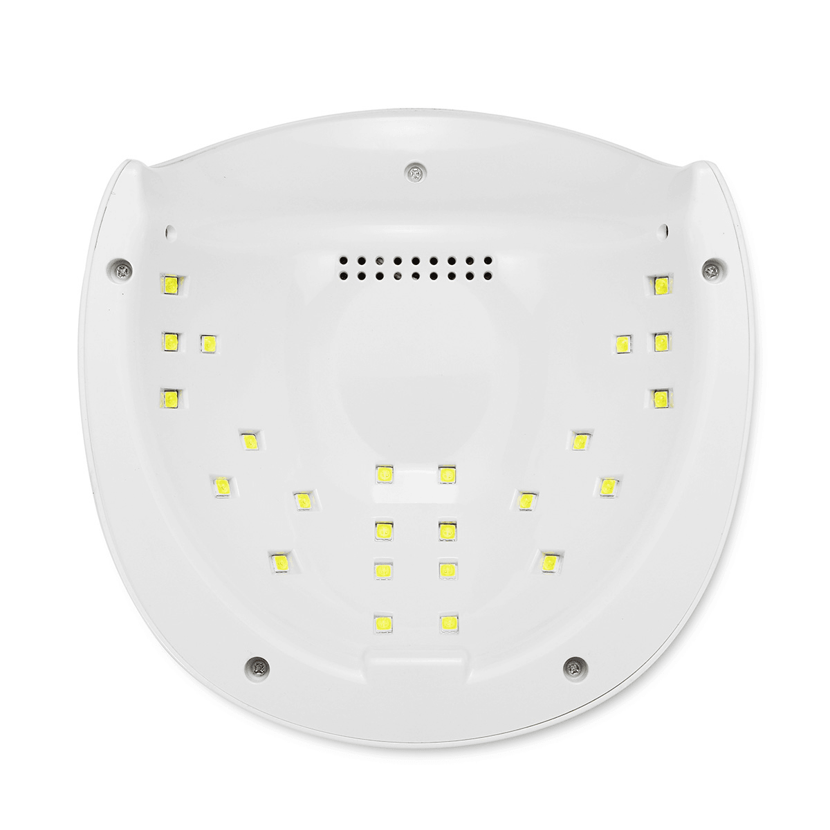 Lámpara UV LED blanca nueva de 72 W con ajuste de tiempo para secado de uñas, herramientas de manicura con gel