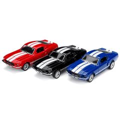 1:32 Alloy Fords Mustang GT 1967 GT500 Return Diecast Car Model Toy for Children Gift