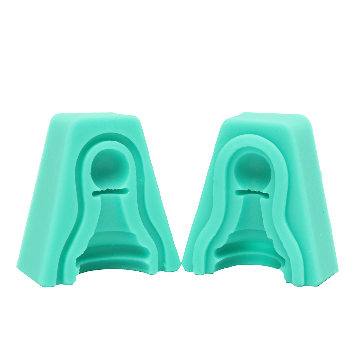 Lot de 6 moules à gâteaux fondants en silicone 3D en forme d'échecs internationaux, pour chocolat, cupcakes, bonbons, savon