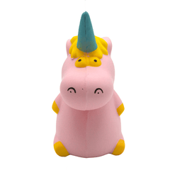 Areedy Squishy Baby Unicorn Hippo 14Cm*10Cm*8Cm Licensed Super Slow Rising Cute Pink Scented Original Package