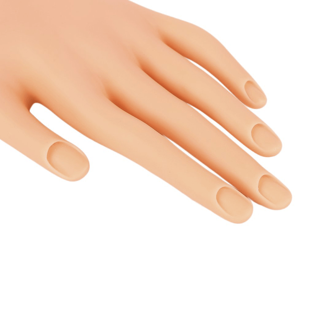 Modelo de práctica de manicura suave y flexible para mesa de entrenamiento de arte de uñas, mano falsa, reutilizable, conveniente para practicar arte de uñas, suave