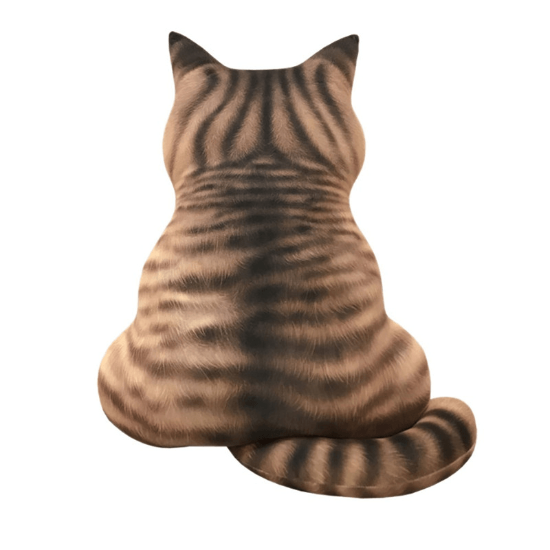 Coussin de siège en peluche pour canapé, jouet en peluche doux, chat mignon de 43 cm, cadeau d'anniversaire pour chambre de garçons ou de filles