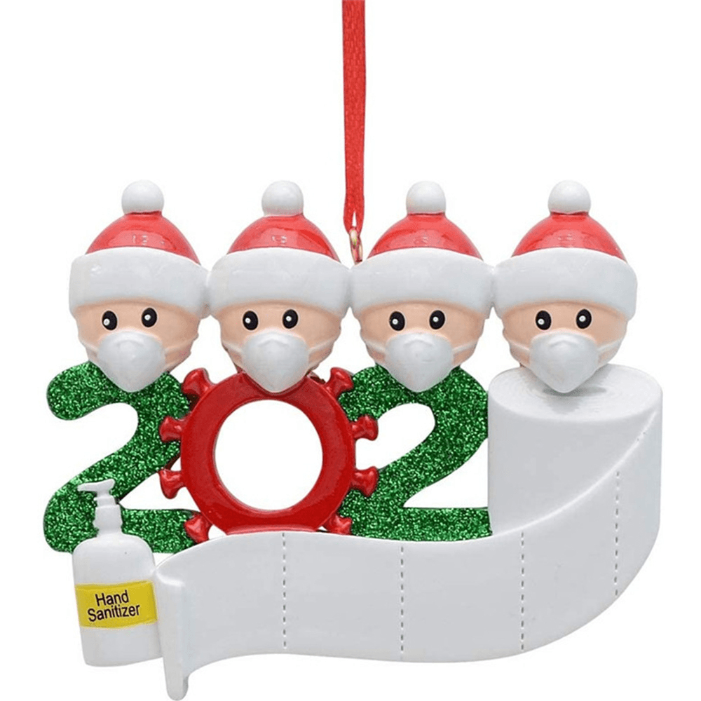 Adornos navideños con forma de figura de Papá Noel, muñeco de nieve, árbol de Navidad, regalo de Acción de Gracias, decoración del hogar, 2020