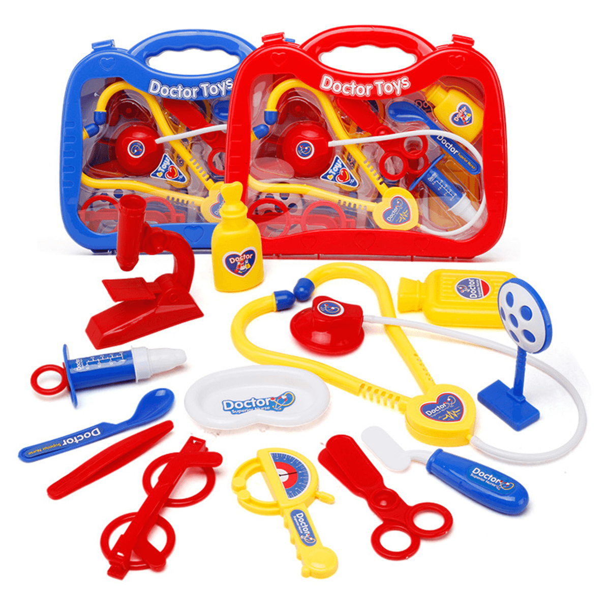 Ensemble d'outils de stéthoscope de médecin et d'infirmière, jeu de rôle de simulation de 13 pièces, jouet éducatif pour enfants, cadeau