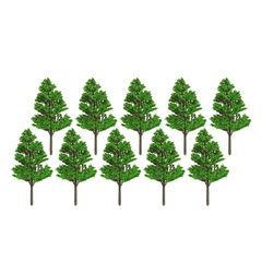 Lot de 10 mini arbres artificiels en peuplier de 3 à 14 cm pour décoration de maison, de bureau ou de fête