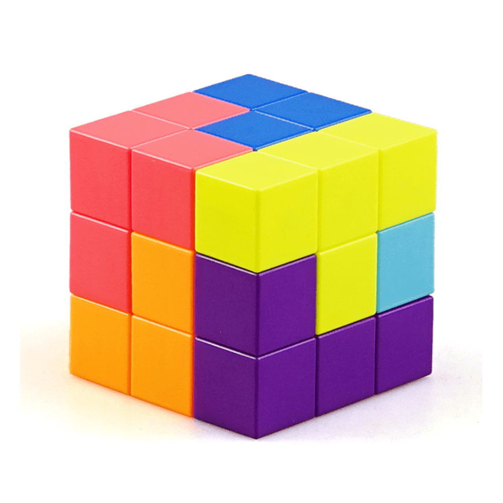 Cubo Luban Cubo Bloques de construcción magnéticos Tetris Inteligencia tridimensional Juguetes educativos para niños