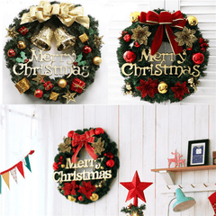 Christmas Holiday Wreath Door Ornament Garland Decoration Christmas Bell