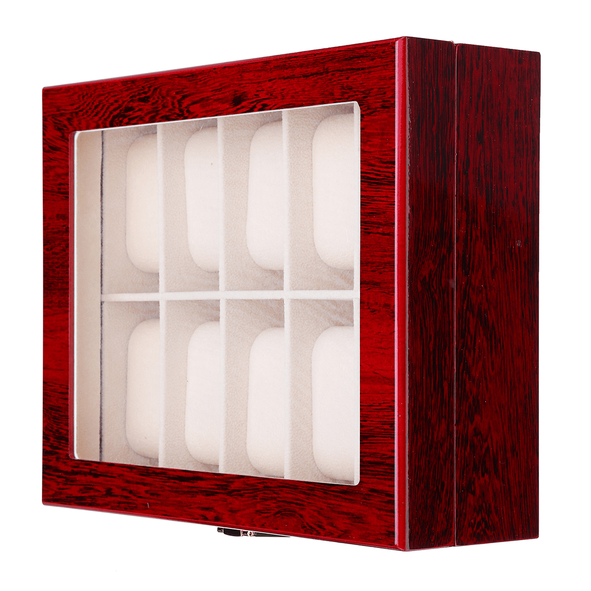 10/20 grilles en bois montres vitrine boîte à bijoux collection boîte de rangement support boîte