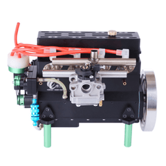 Motor de gasolina de cuatro cilindros en línea, modelo de 32 cc refrigerado por agua para automóviles y barcos RC DIY