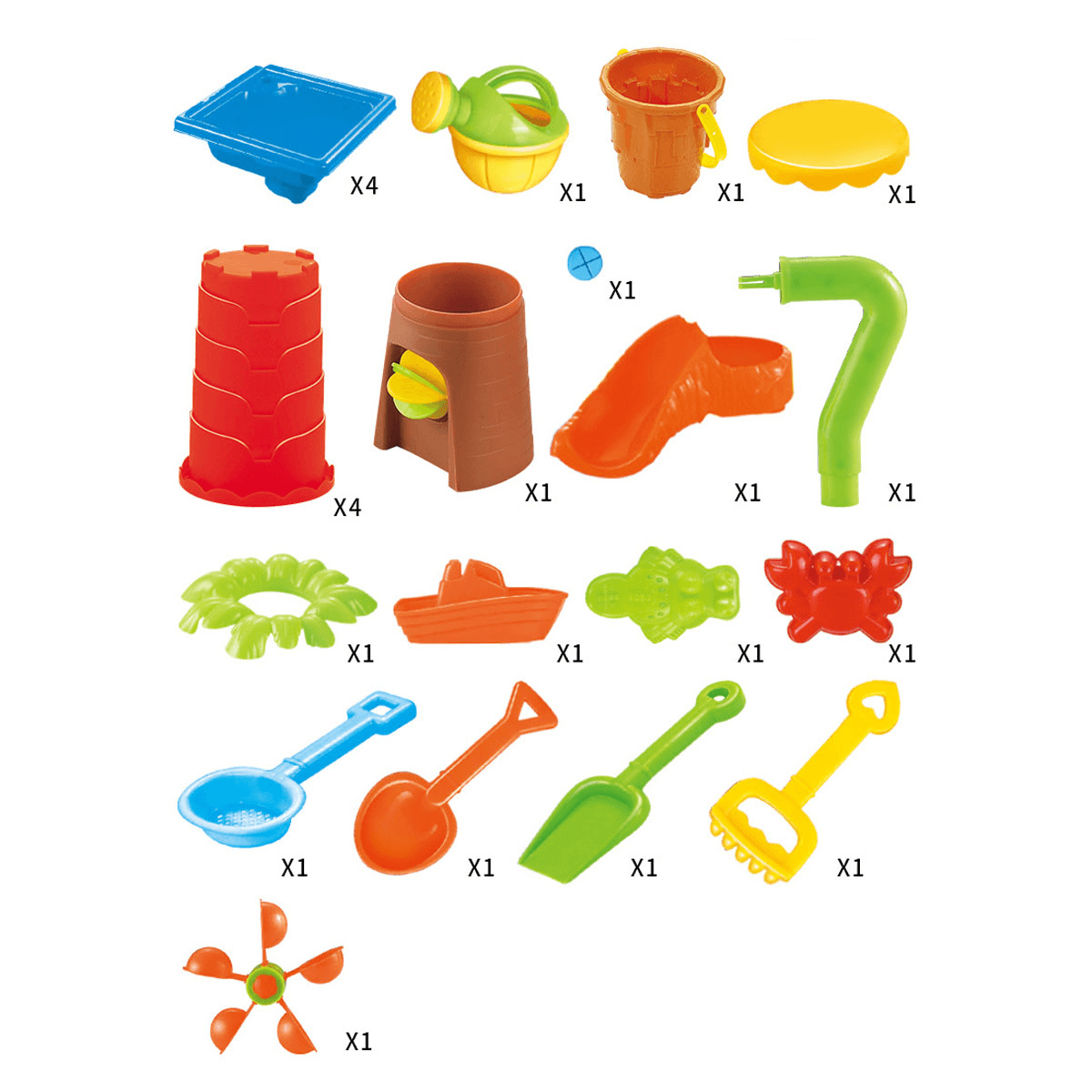 Ensemble d'outils de jeu de sable de plage d'été multi-styles 2 en 1 pour enfants, jeu de creusement d'eau, verre de sable, jouets pour enfants, cadeau parfait