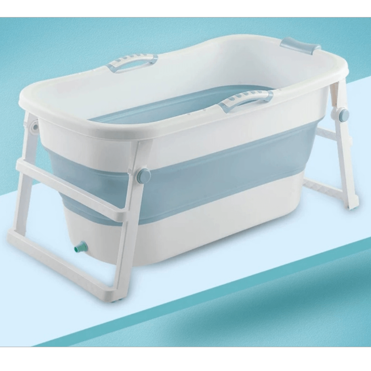 Baignoire pliante portable 107 x 59 x 53 cm pour salle de bain, grande capacité, baignoire spa en PVC