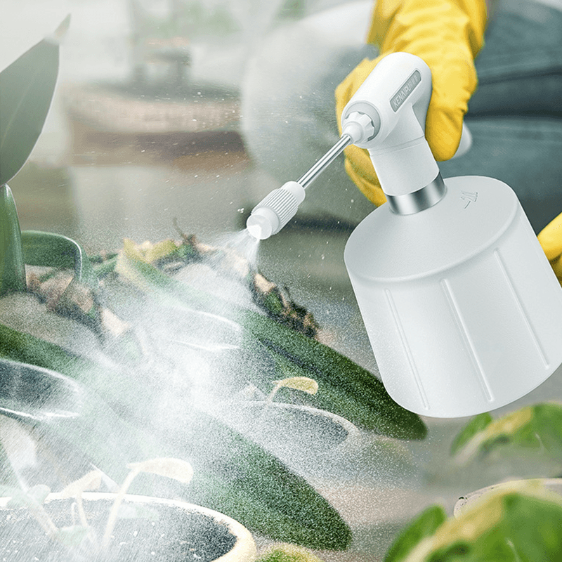 Arrosoir électrique à LED 2500 ml avec batterie et chargeur USB pour plantes de jardin d'intérieur