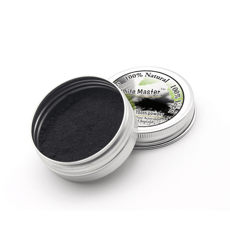 Poudre de blanchiment des dents au charbon actif White Maste 10 g pour éliminer le tartre et les taches de fumée