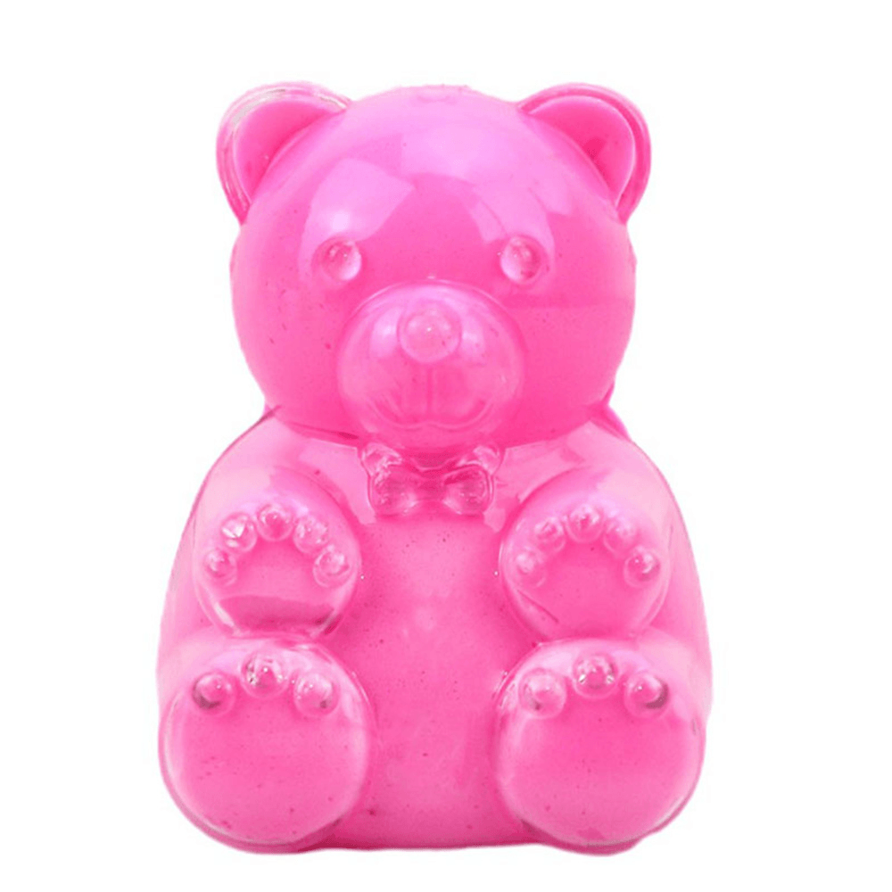 Ours de simulation de slime Areedy Bear et cubes de sucre et accessoires pour ours avec coffret de couleurs, jouets d'intérieur