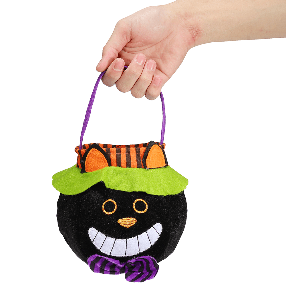 Bolsa de mano de Halloween, bolsa de calabaza de bruja, bolsa de dulces para disfraces de cosplay, juguetes de decoración