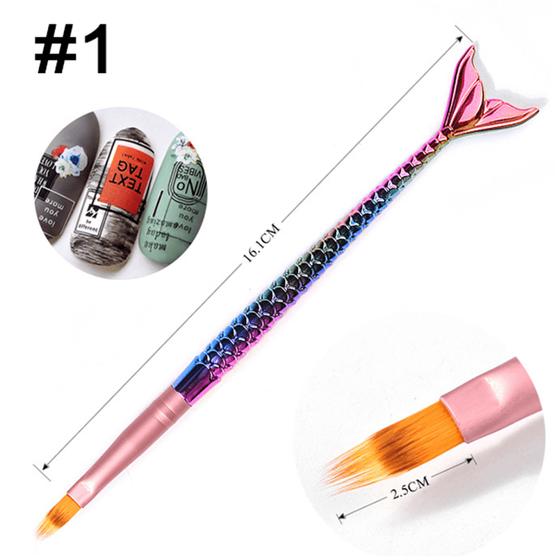 1Pc Nail Art Pen Mermaid DIY Drawing Design and Line Painting Manicure Dotting Tools