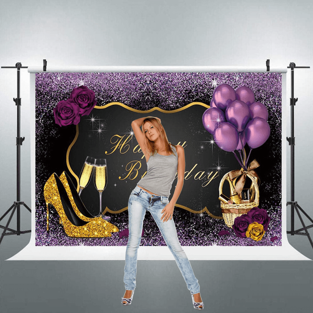 Fondo para fotografía de estudio de festival navideño de 150 x 100 cm