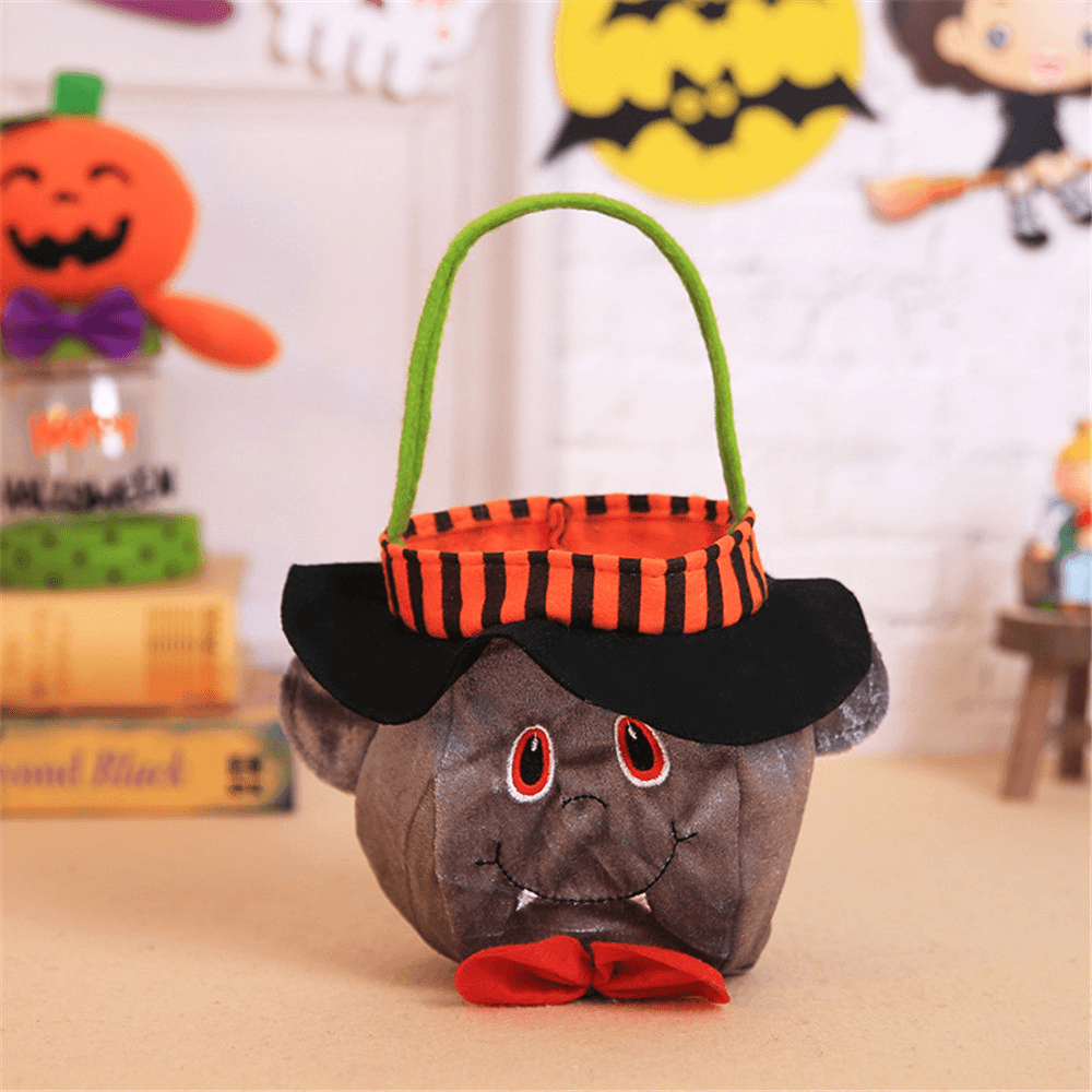 Bolsa de mano de Halloween, bolsa de calabaza de bruja, bolsa de dulces para disfraces de cosplay, juguetes de decoración