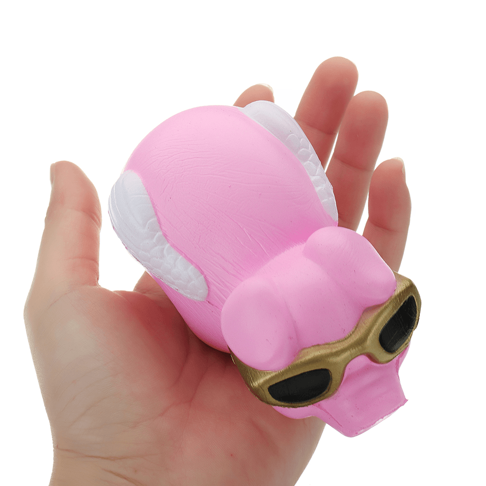 Glasses Piggy Squishy 18CM Slow Rising with Packaging Collection Gift Soft Toy